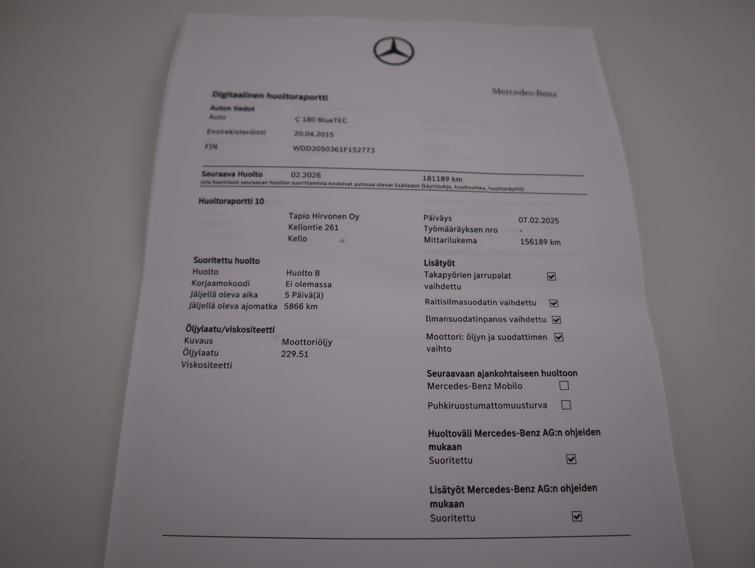 MERCEDES-BENZ C 2015