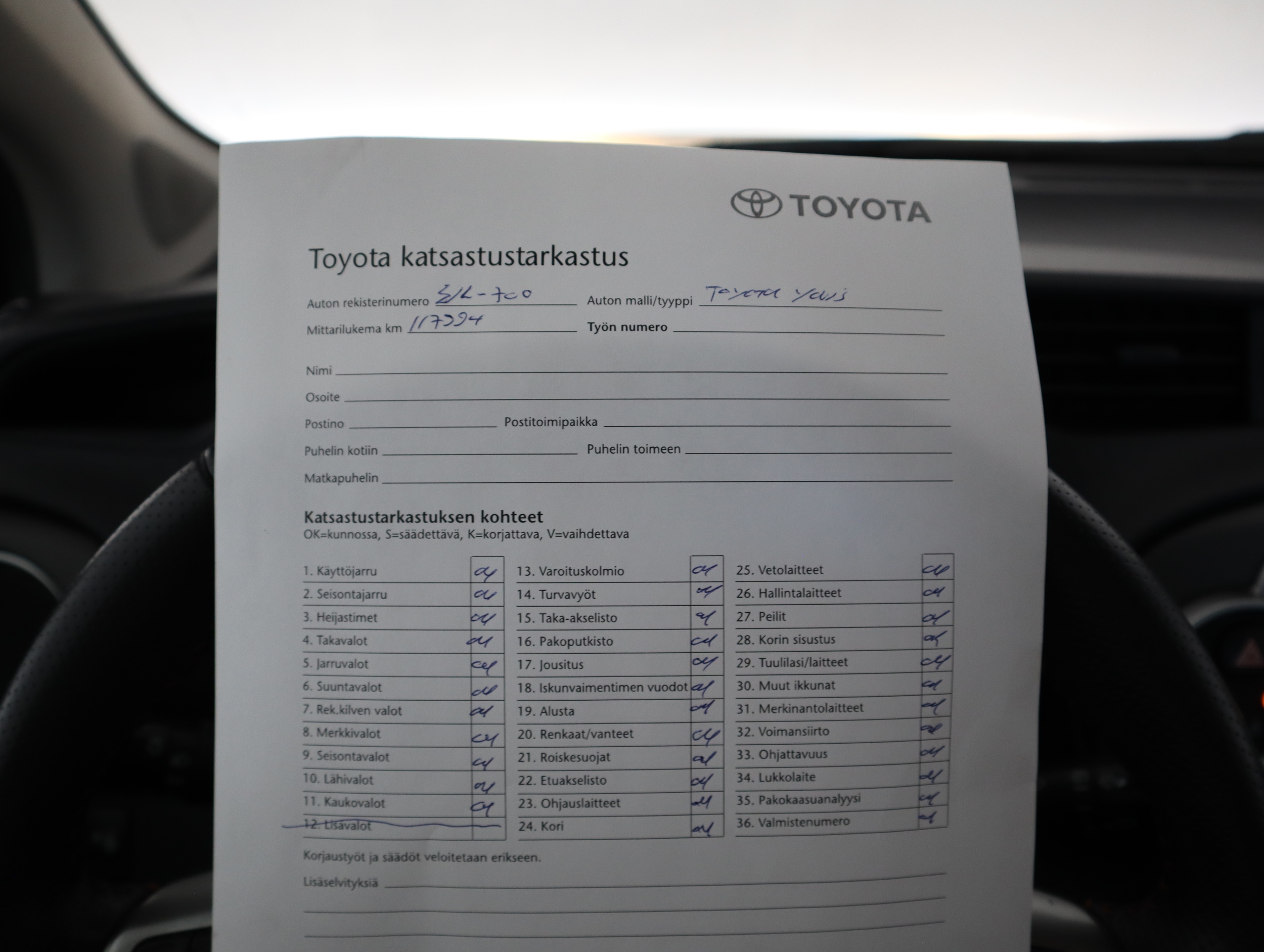TOYOTA Yaris 2012