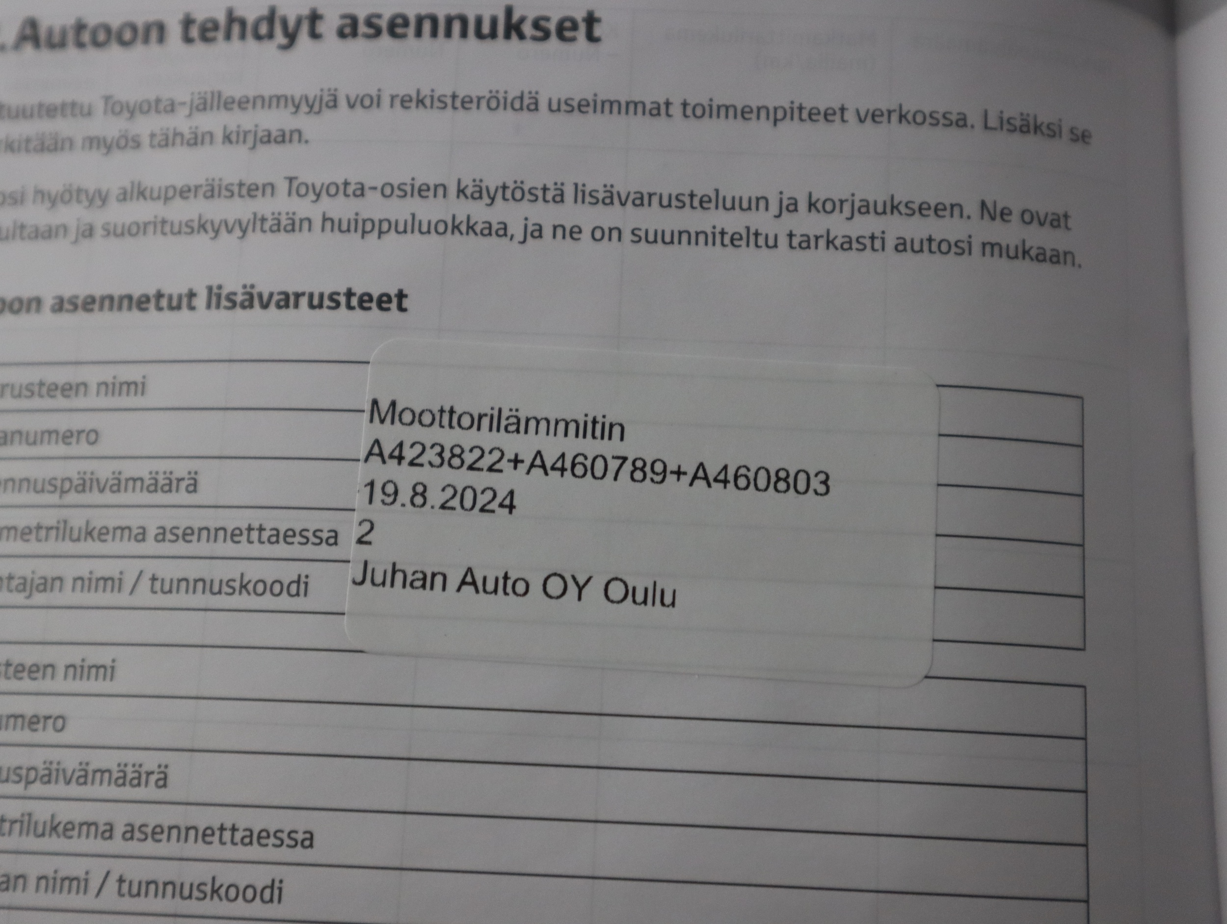 TOYOTA Yaris Cross 2024