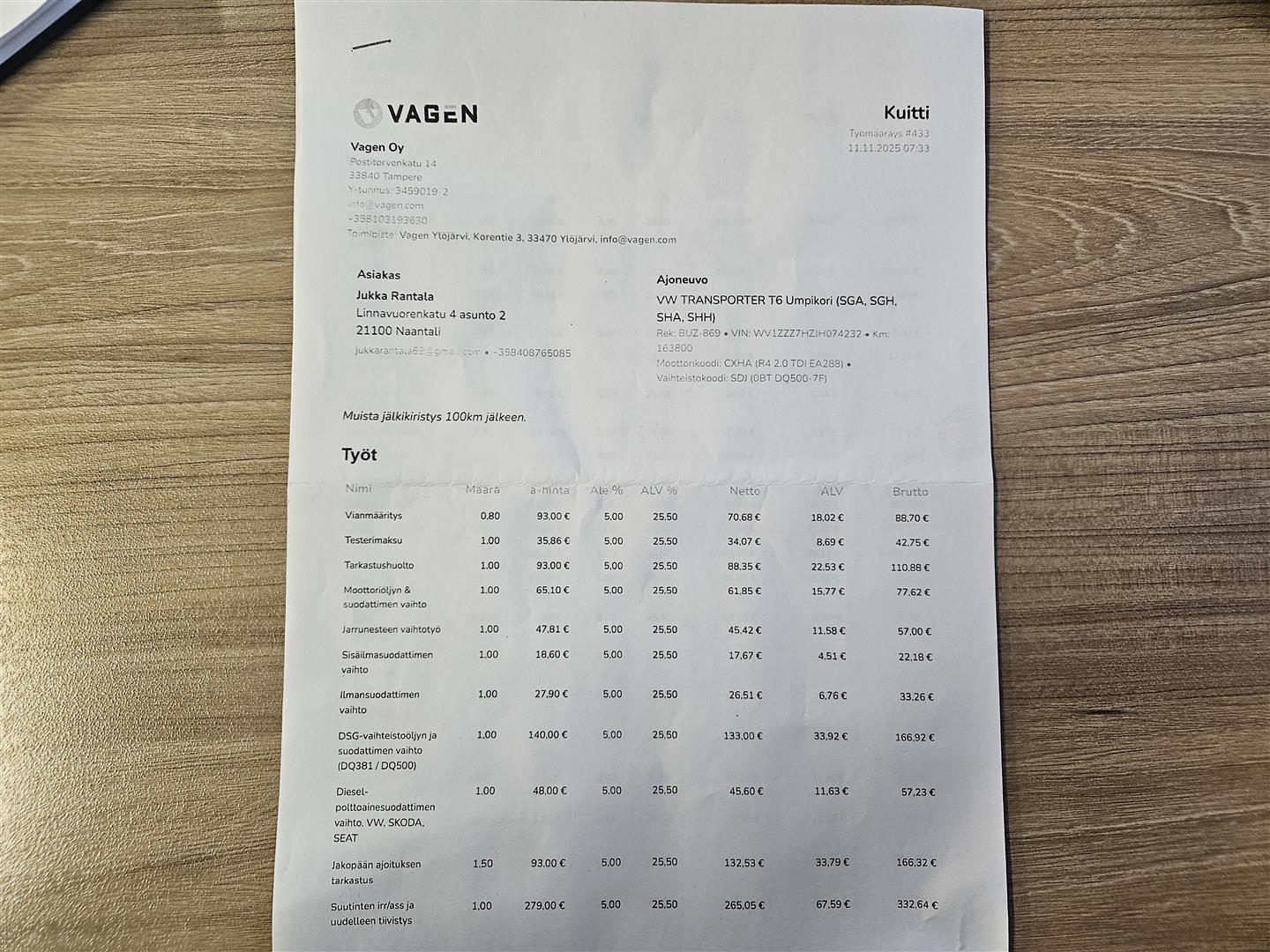 Volkswagen Transporter 2018