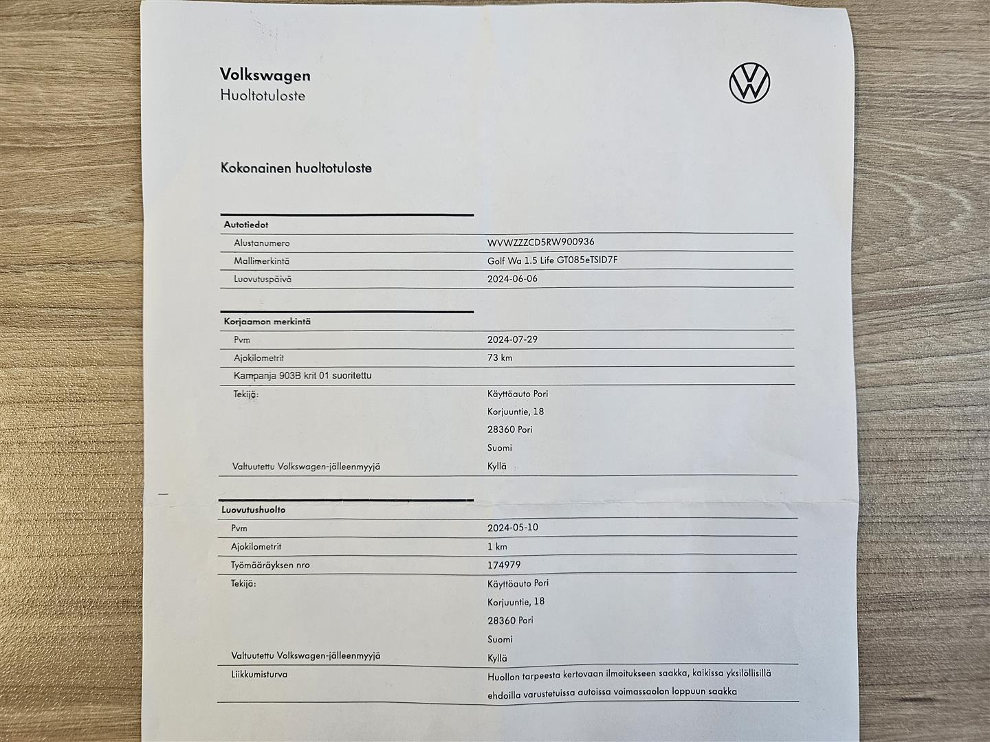 Volkswagen Golf 2024