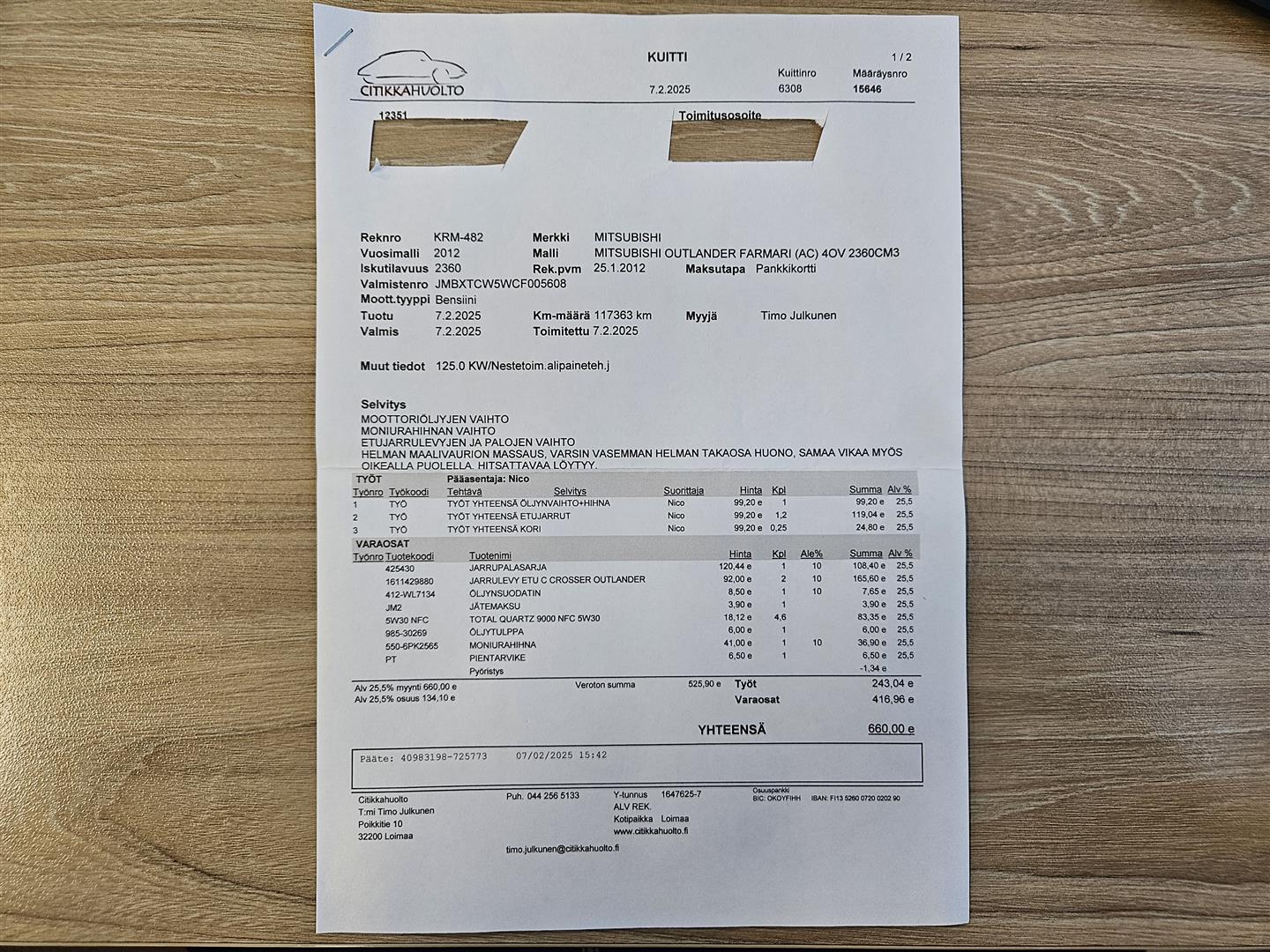 Mitsubishi Outlander 2012