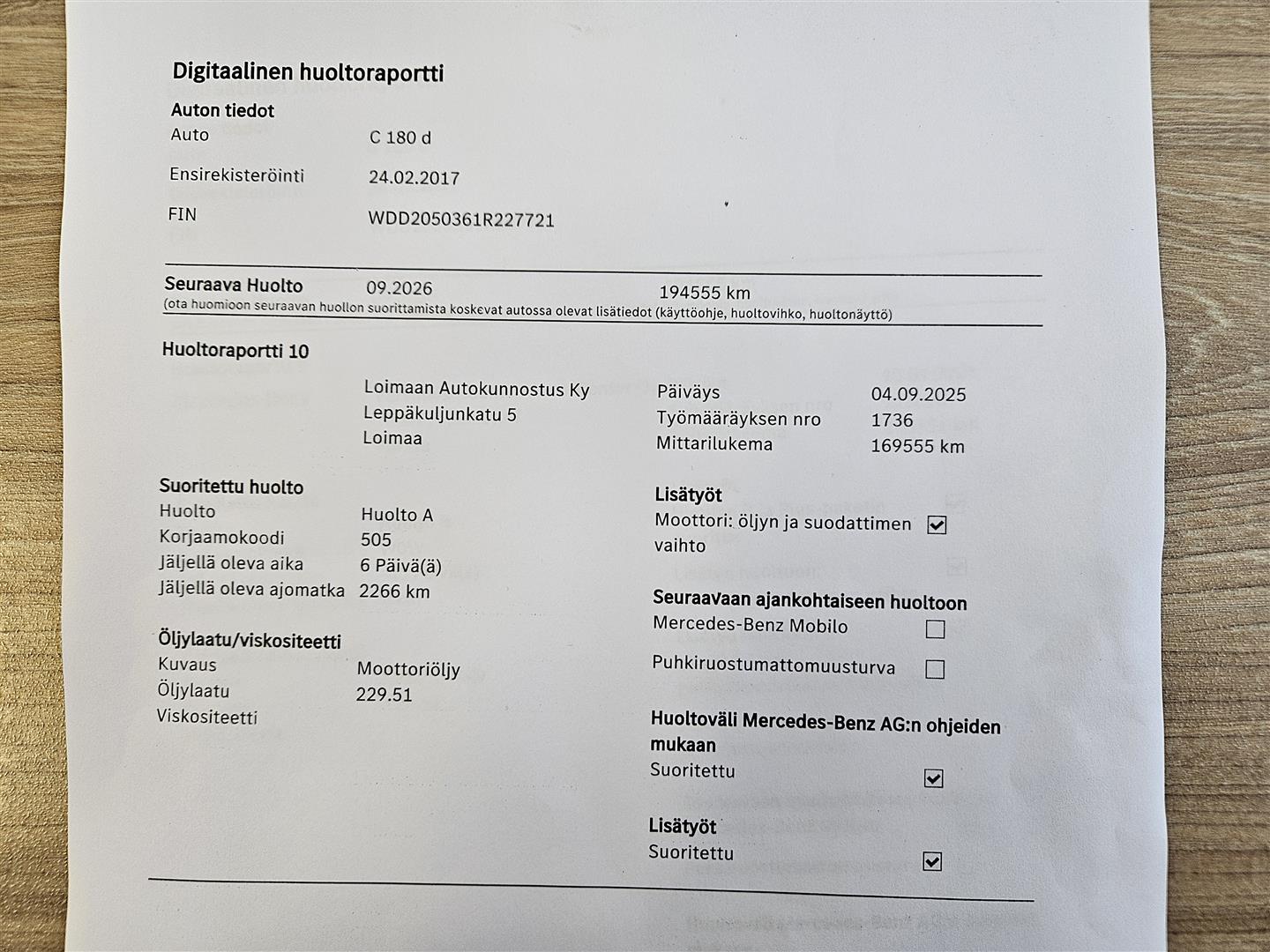 Mercedes-Benz C 2017