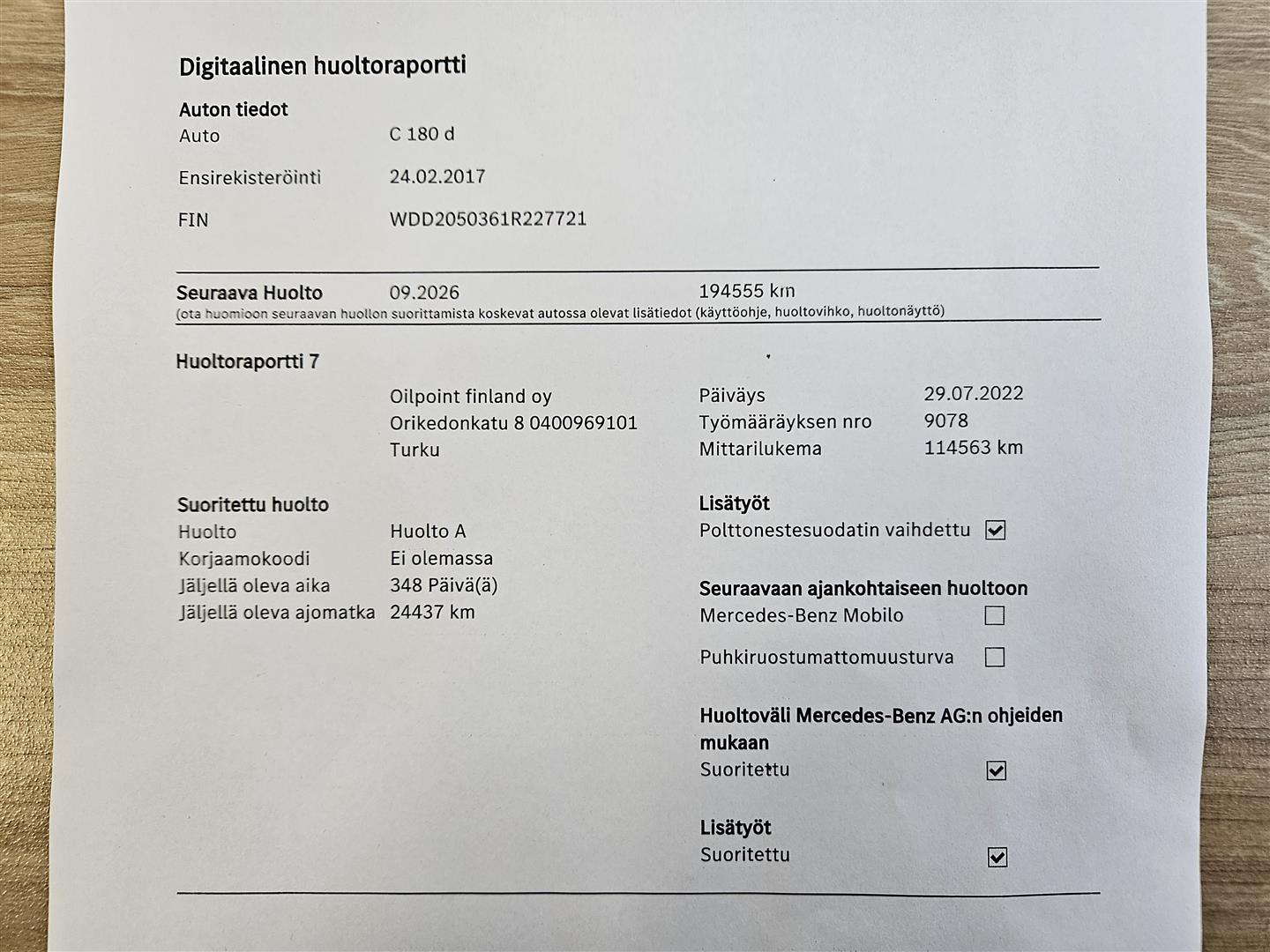 Mercedes-Benz C 2017