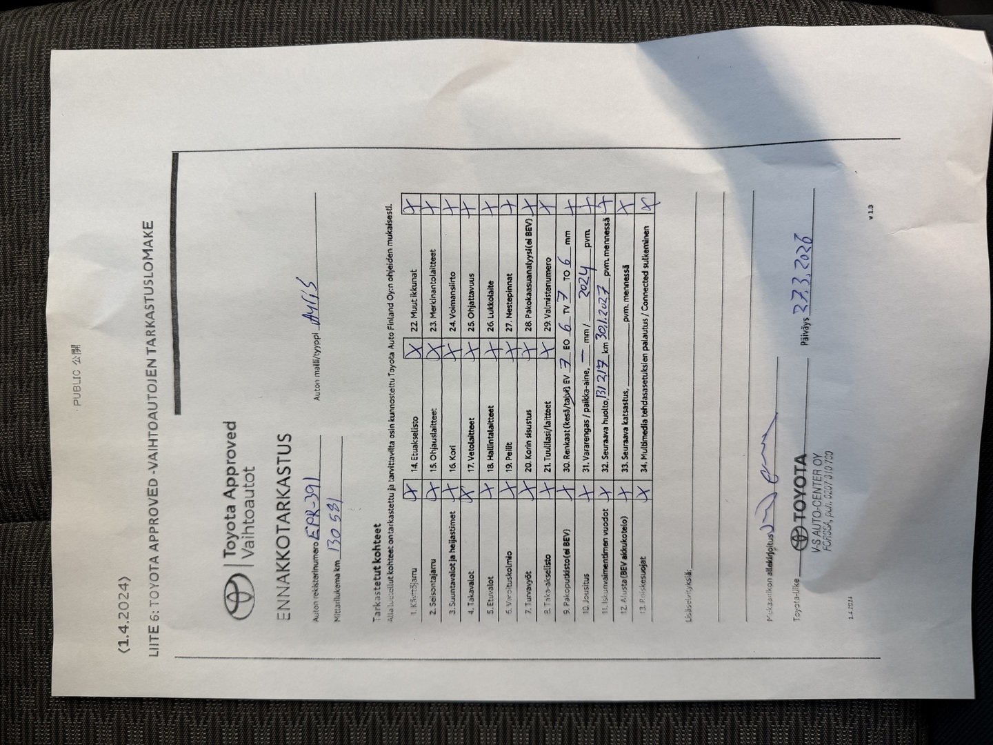 TOYOTA Auris 2018