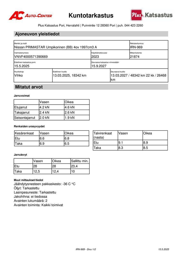 NISSAN Primastar 2023