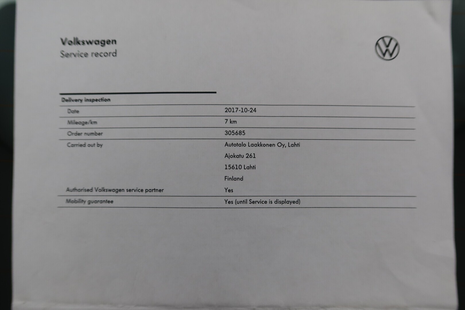 VOLKSWAGEN Golf Sportsvan 2017