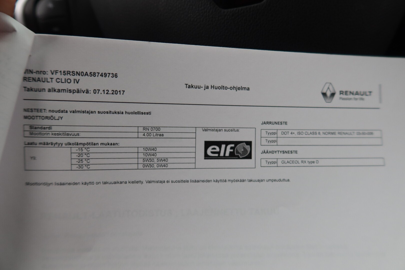 RENAULT Clio 2017