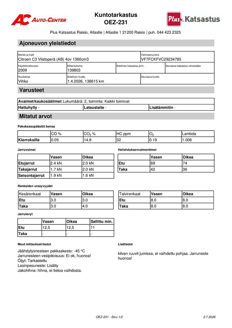 CITROEN C3 2009