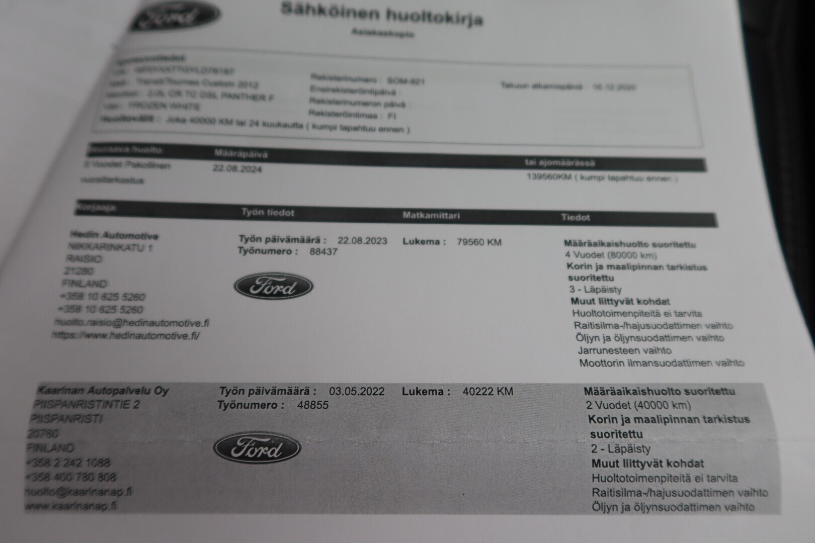 FORD Transit Custom 2020