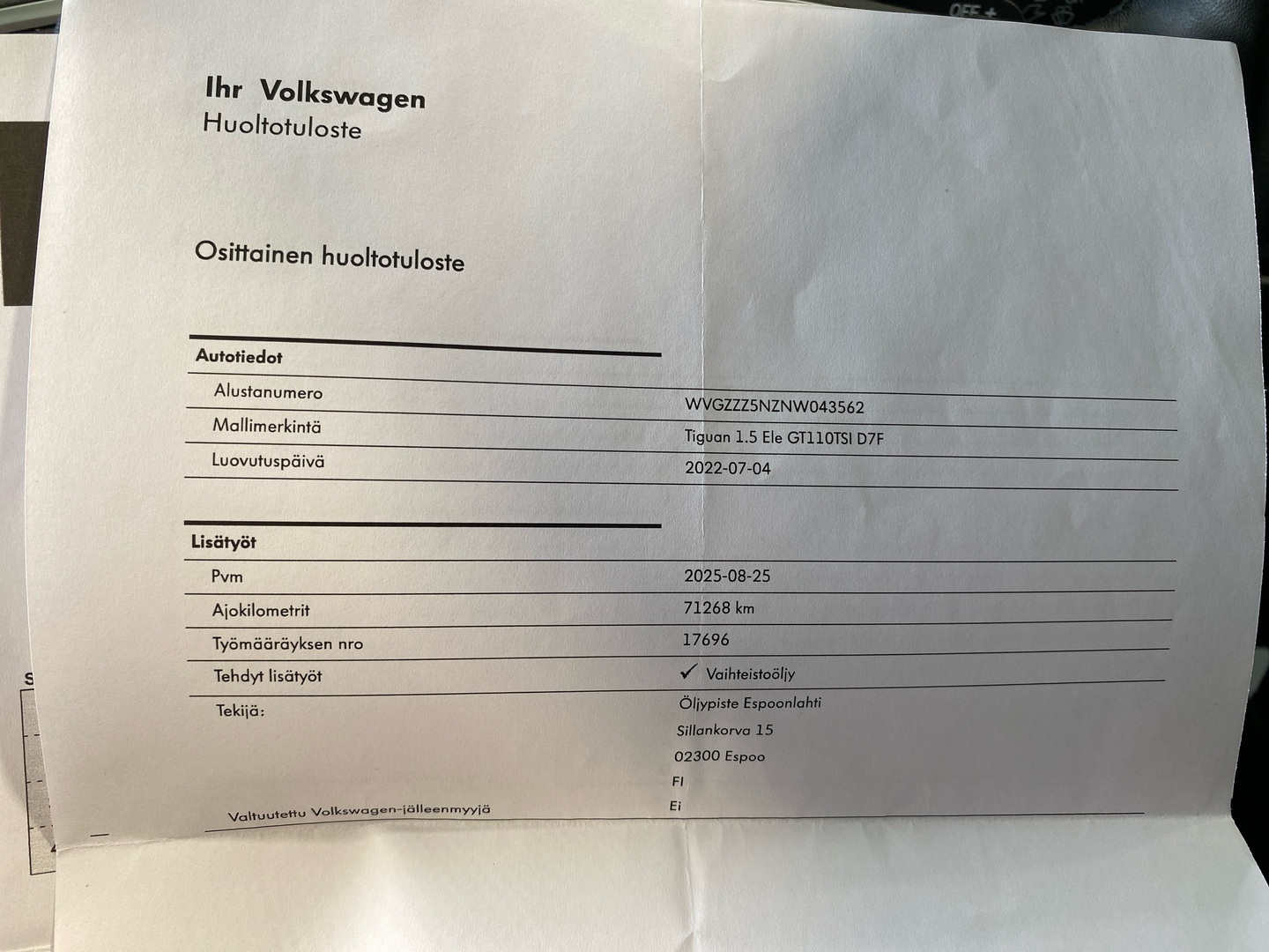 VOLKSWAGEN Tiguan 2022