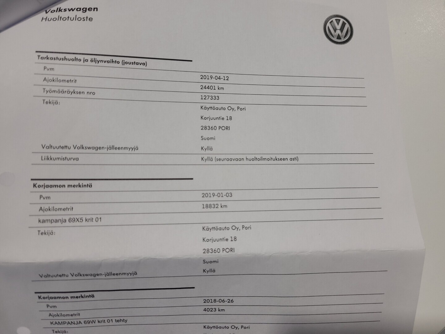 VOLKSWAGEN Polo 2018