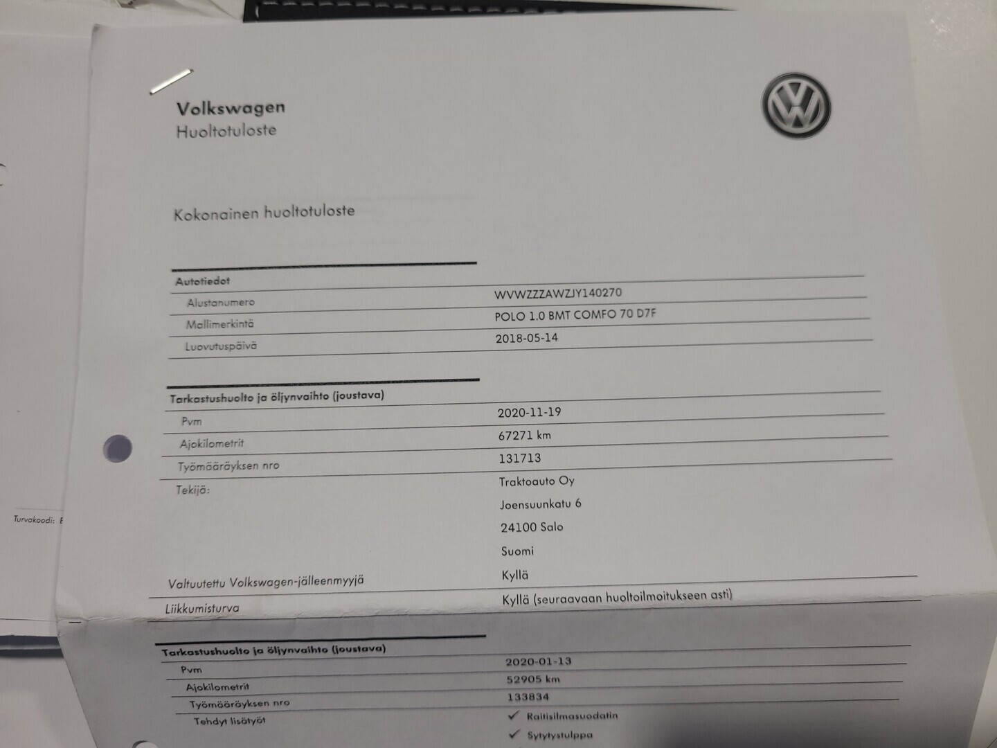VOLKSWAGEN Polo 2018