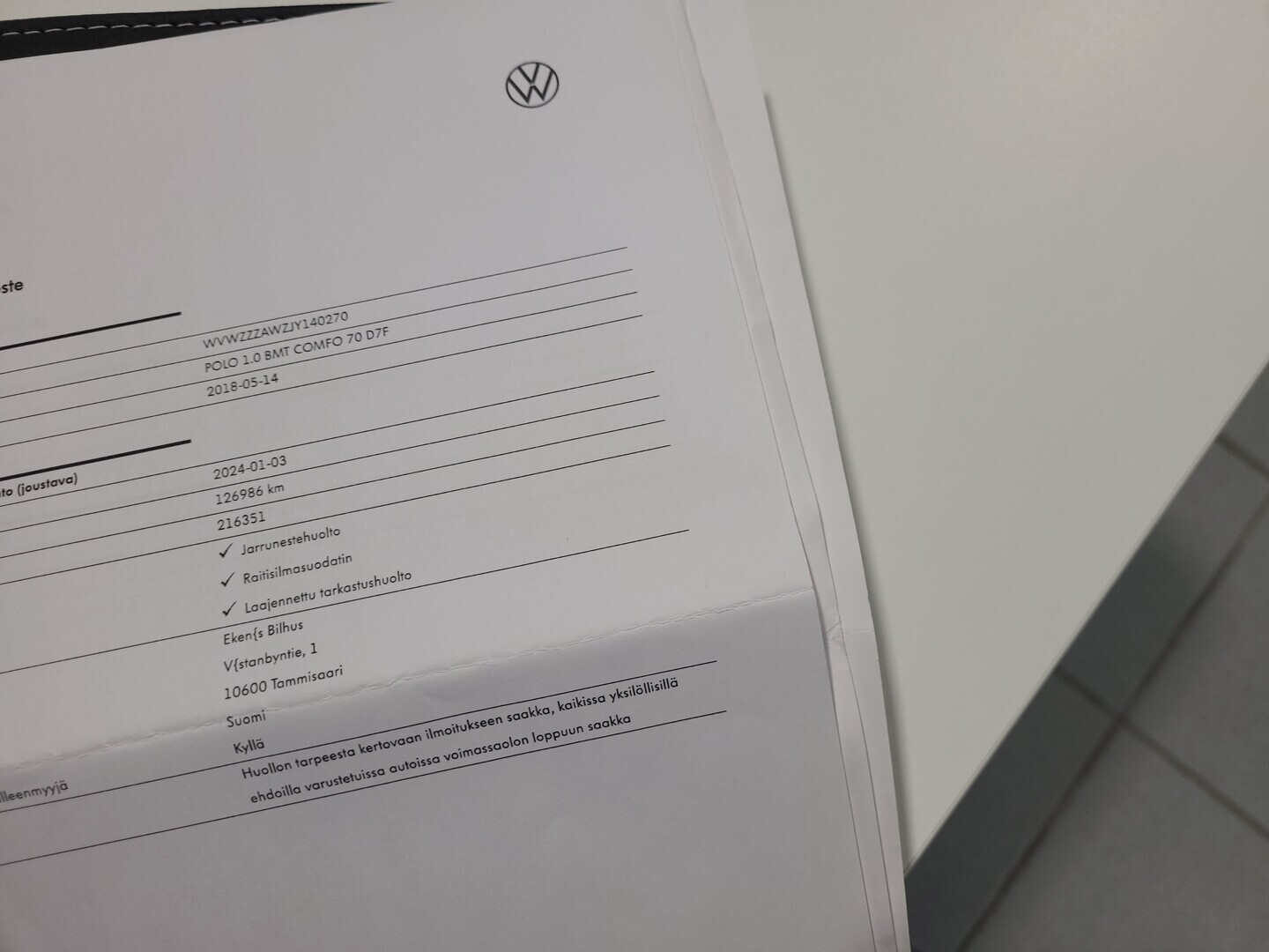 VOLKSWAGEN Polo 2018