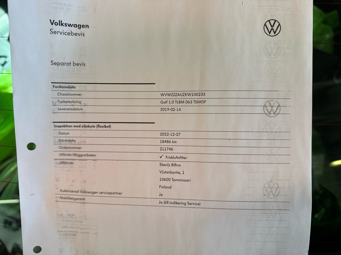 VOLKSWAGEN Golf 2019