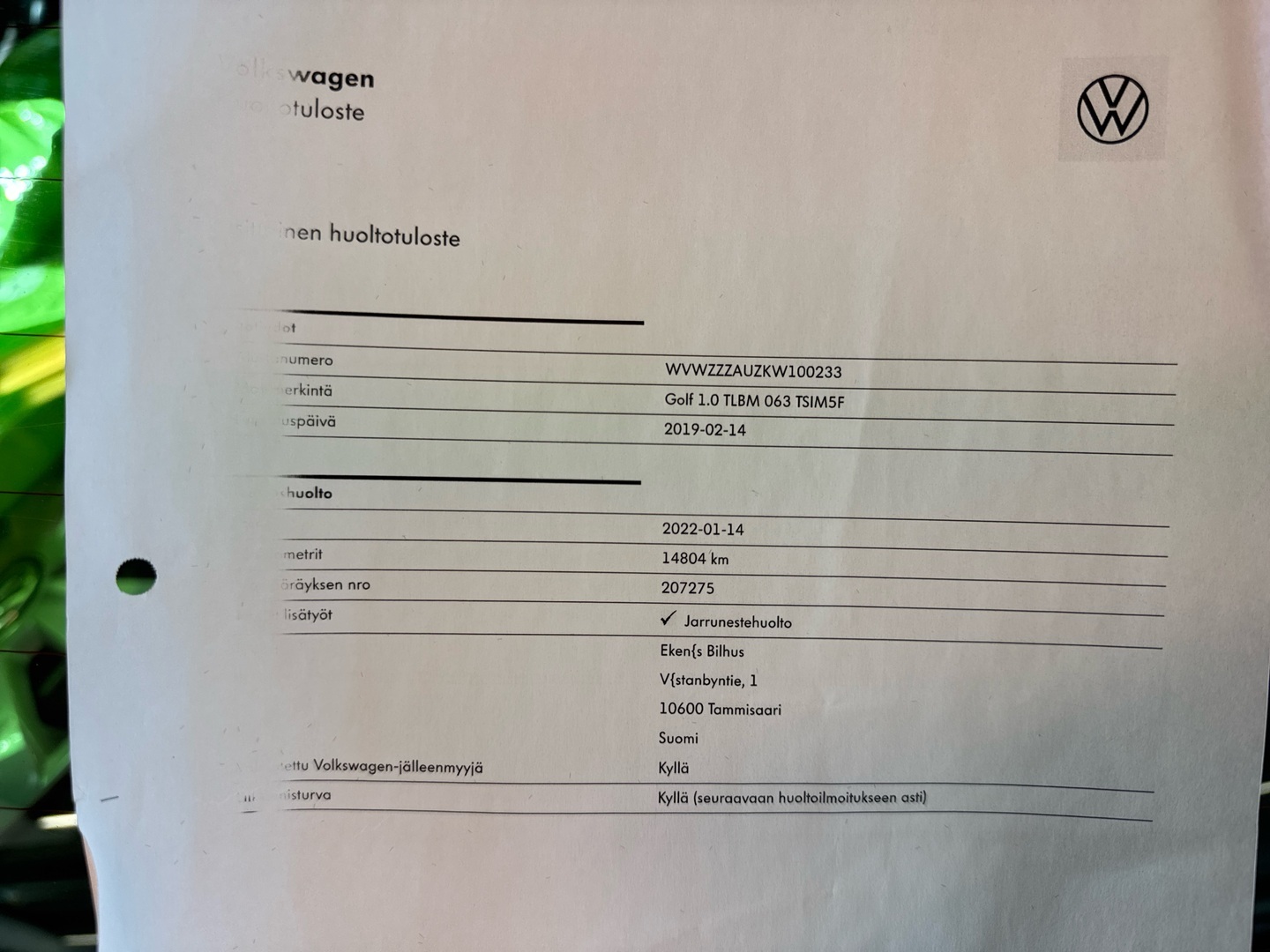 VOLKSWAGEN Golf 2019