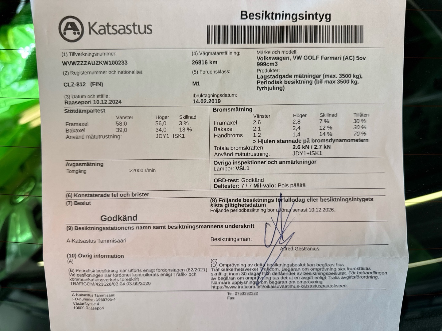 VOLKSWAGEN Golf 2019