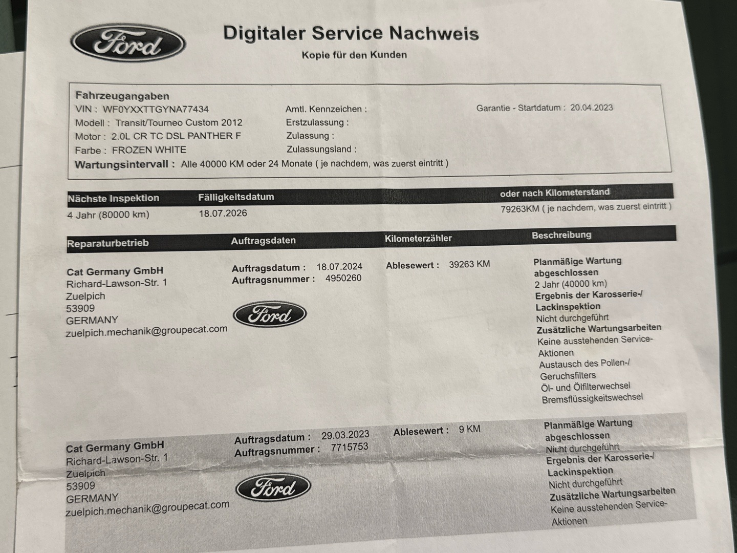 FORD Transit Custom 2023