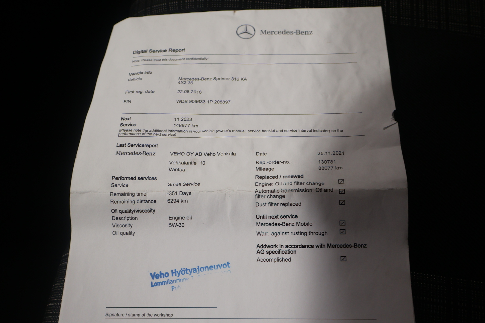 MERCEDES-BENZ SPRINTER 2016