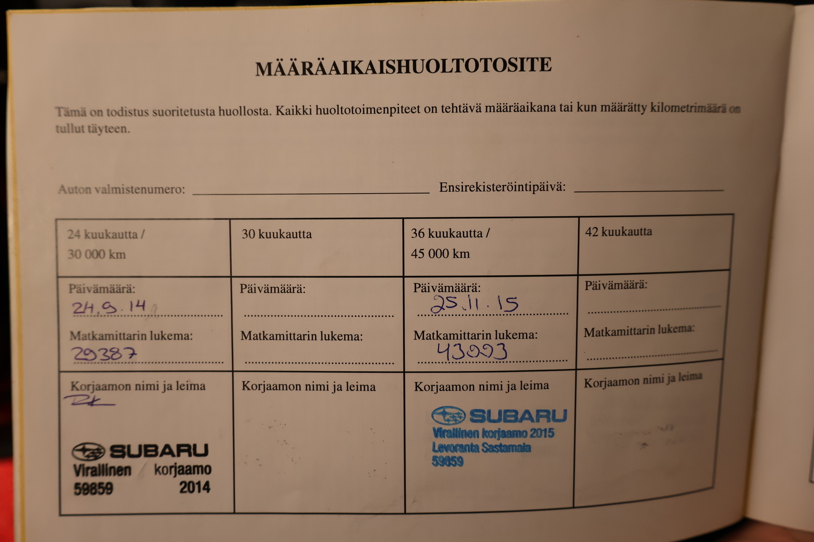 SUBARU Forester 2013