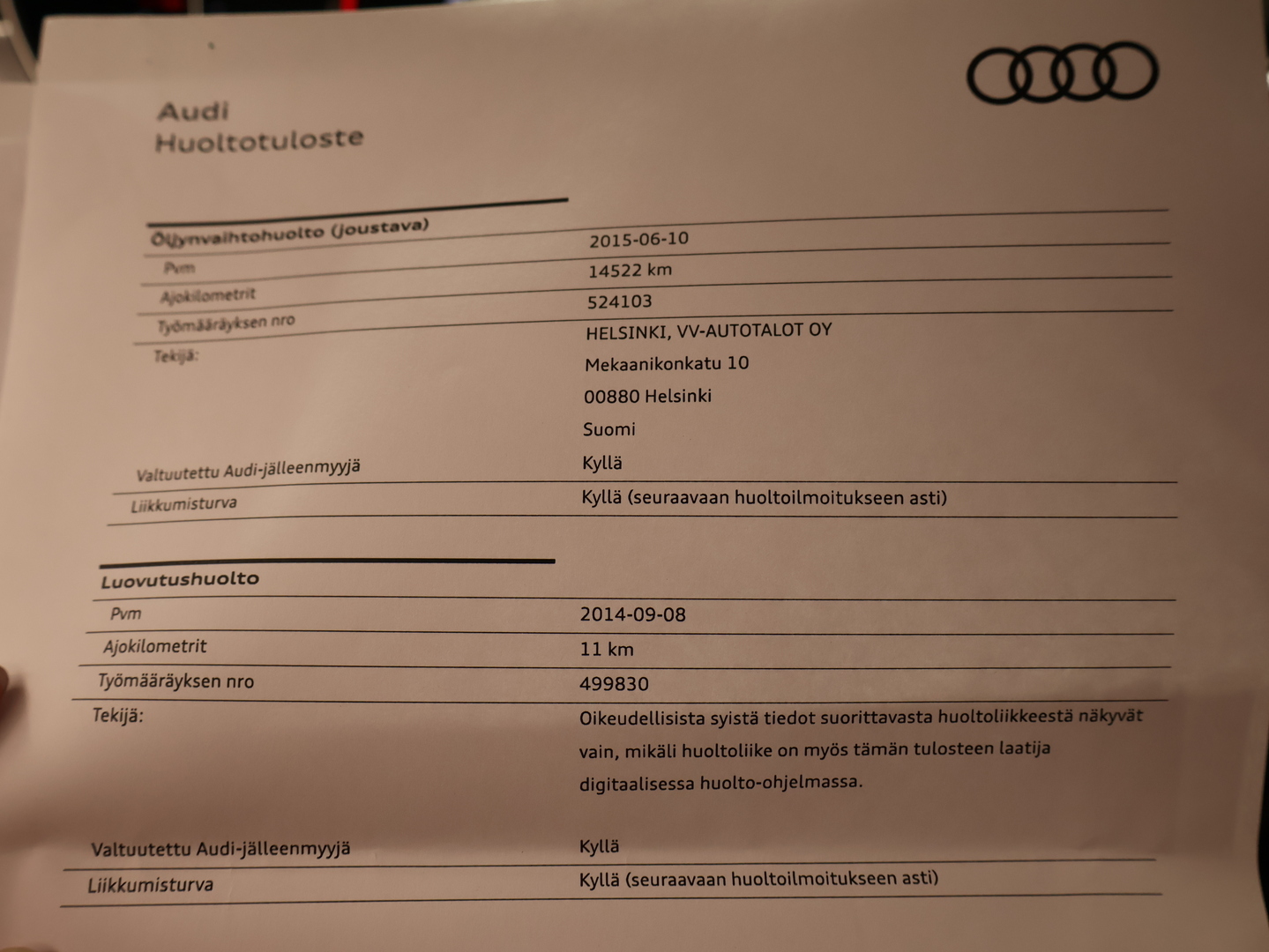 AUDI A6 2014