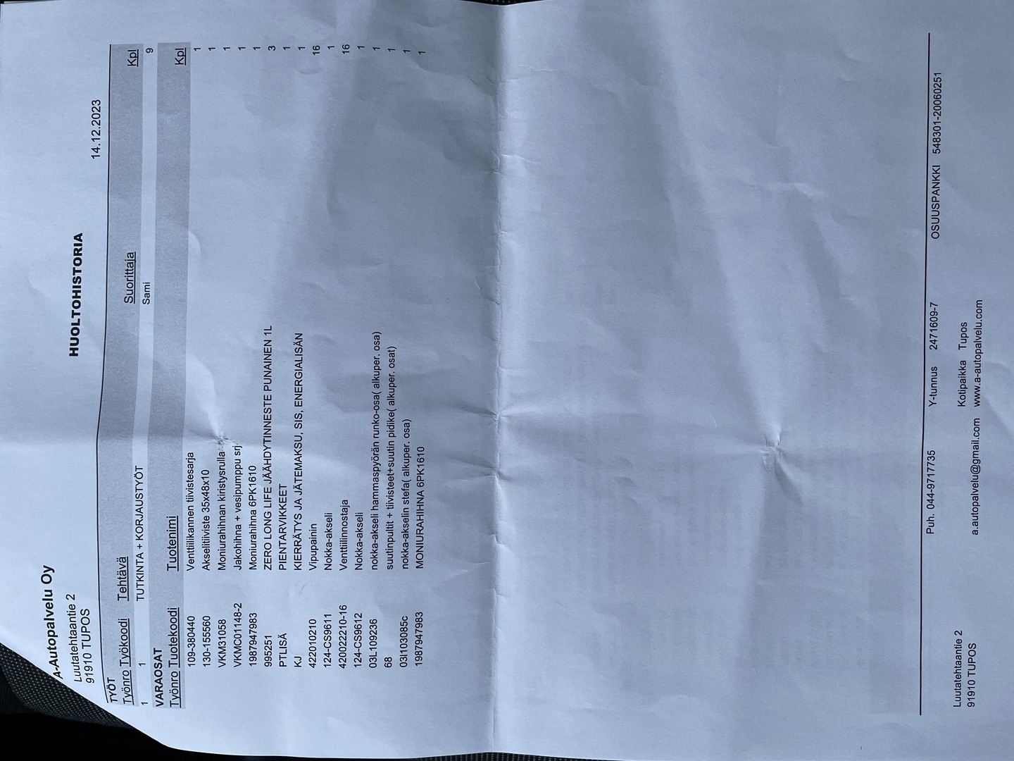 VOLKSWAGEN Crafter 2016