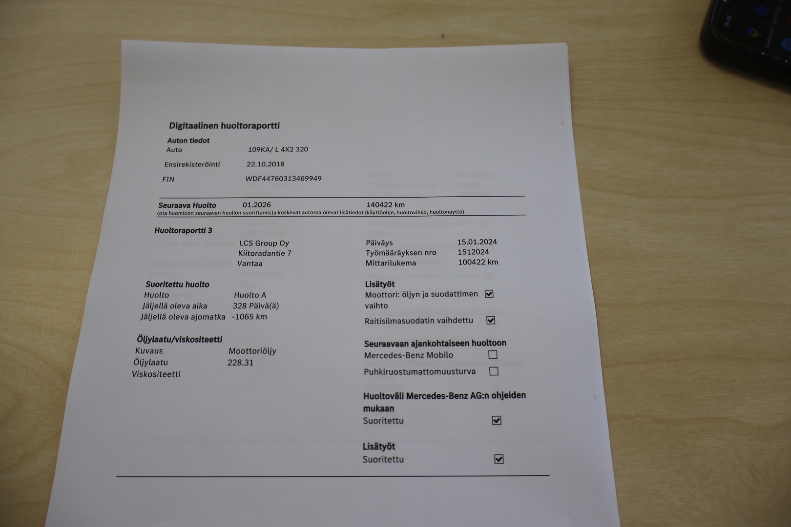 MERCEDES-BENZ Vito 2018