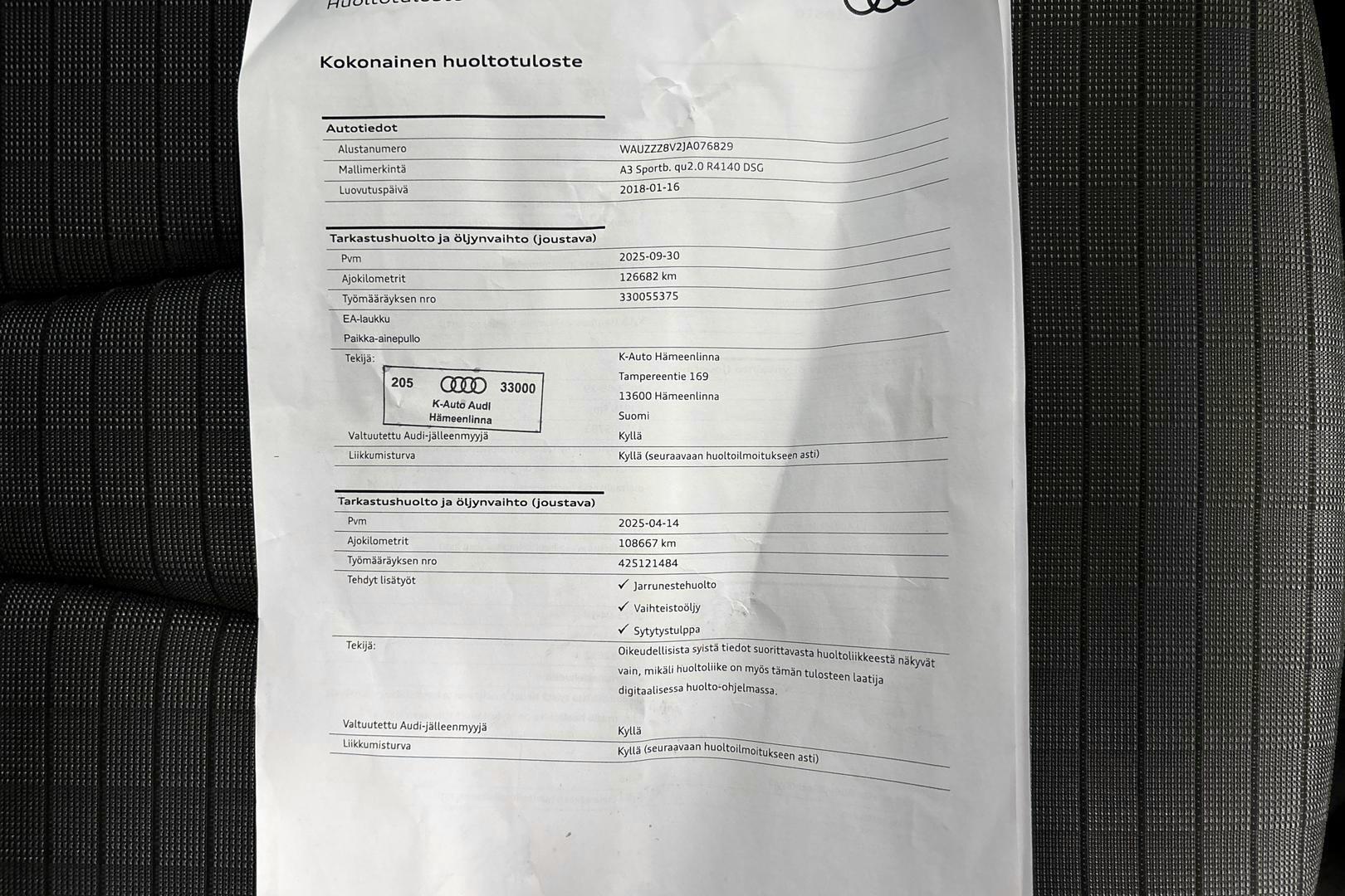 Audi A3 2018