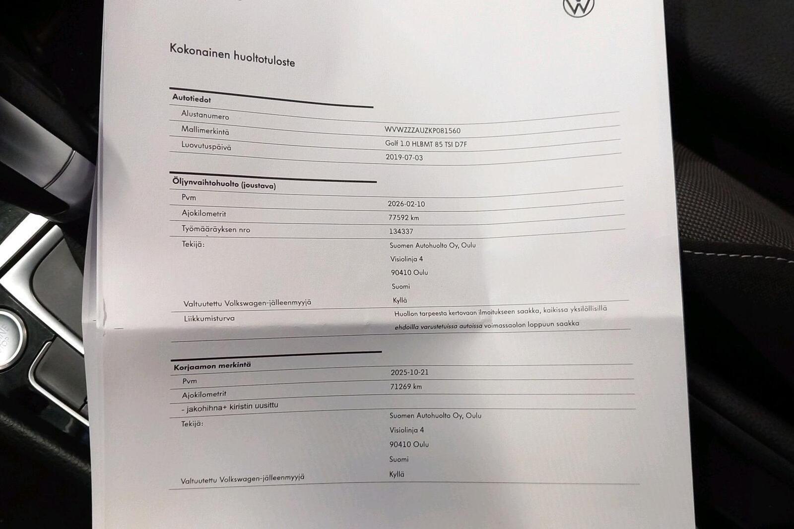 Volkswagen Golf 2019