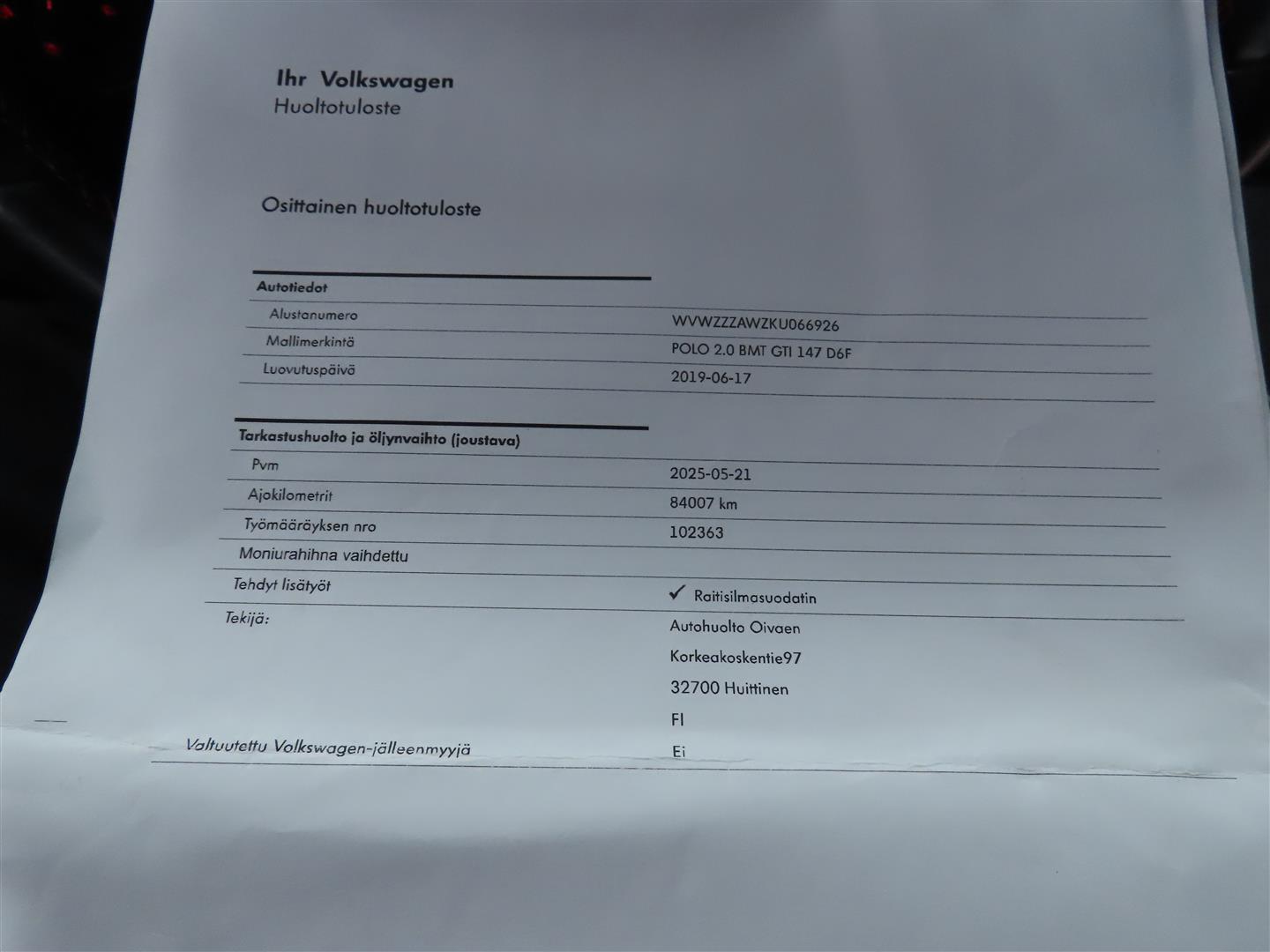 Volkswagen Polo 2019