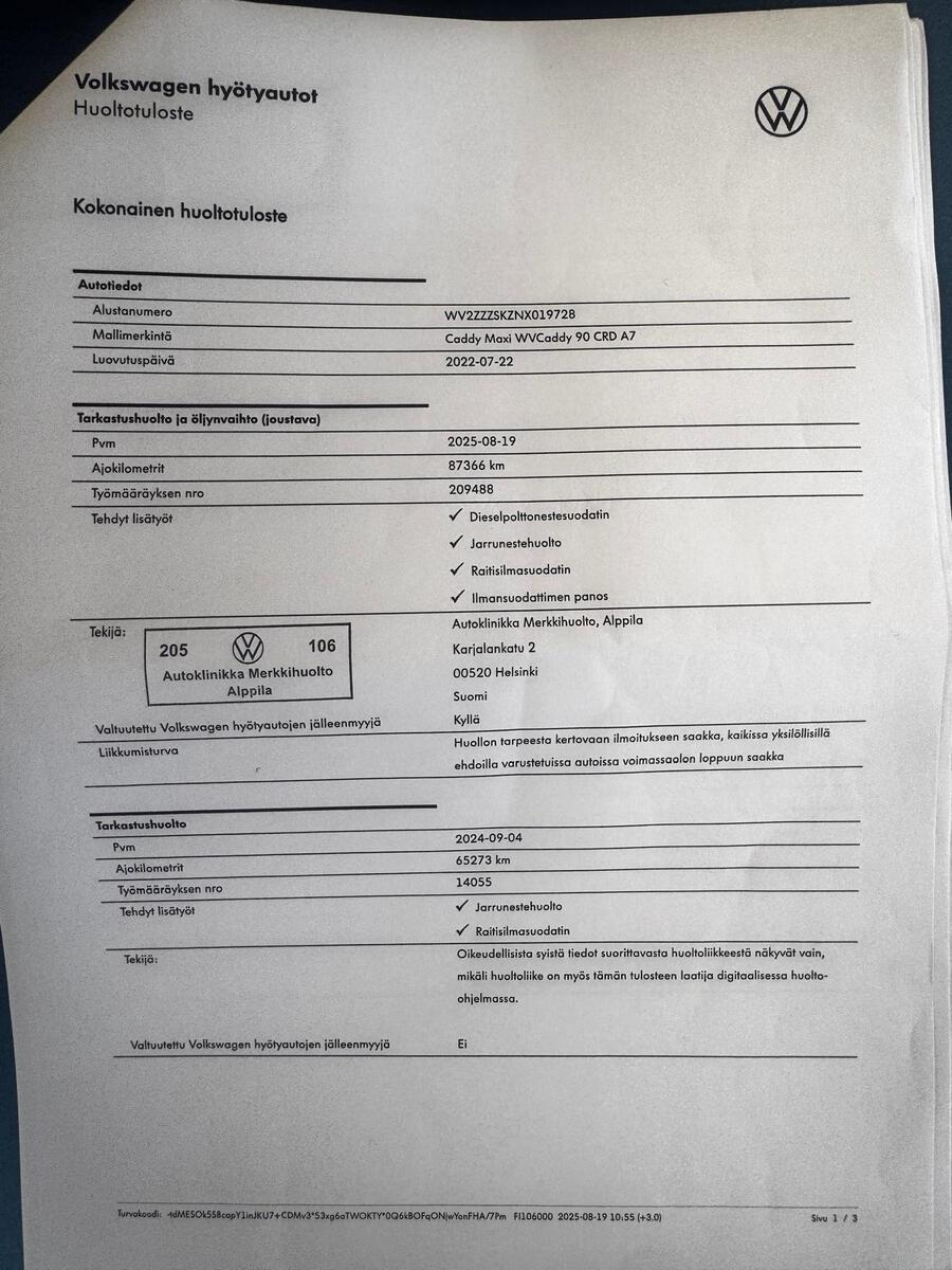 VOLKSWAGEN Caddy Maxi 2022