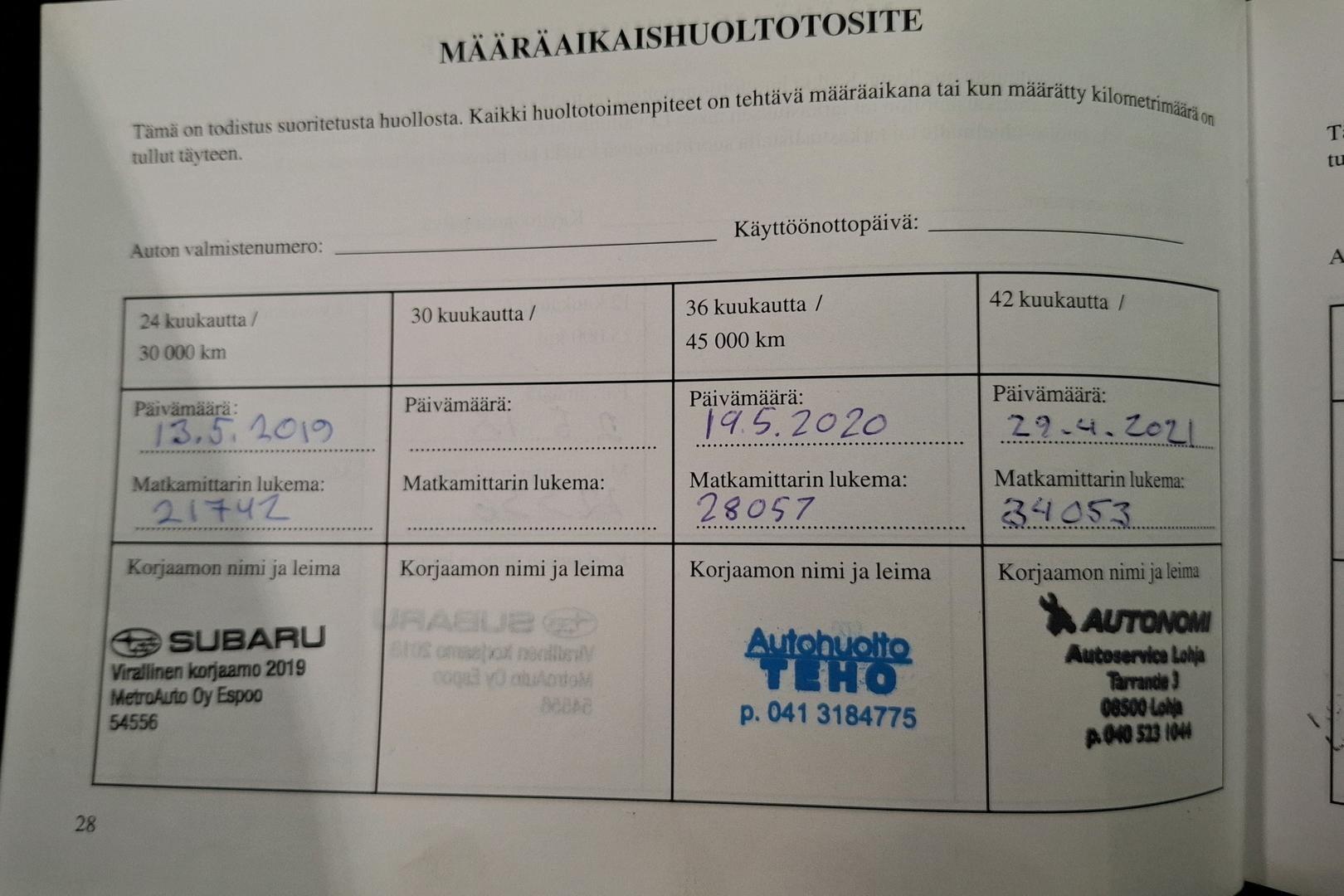 SUBARU FORESTER 2017