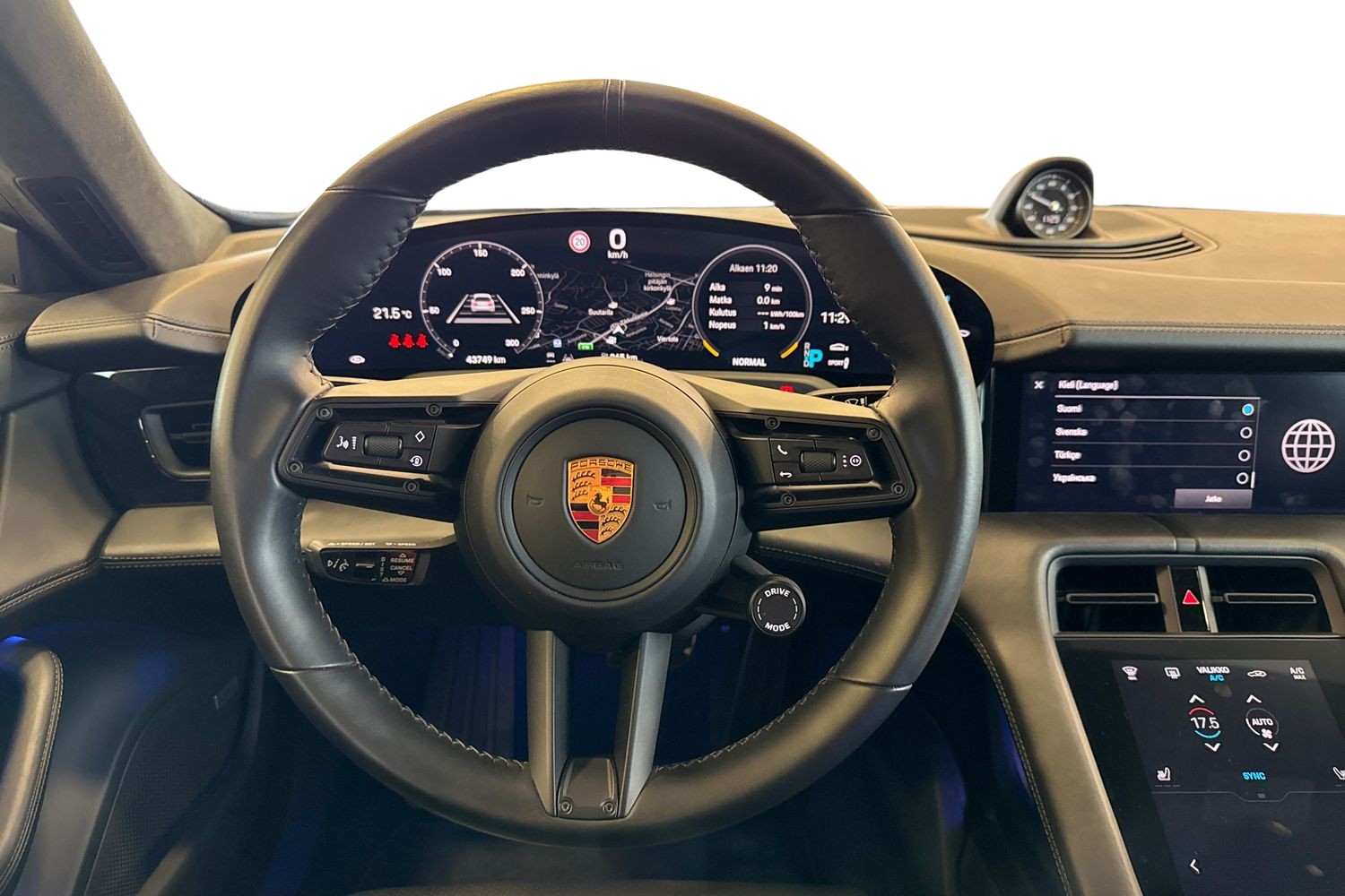 Porsche Taycan Turbo / Nelipyöräohjaus / PDCC / Active Cruise / BOSE®/ 360°/ Lämpöpumppu / Sport Chrono / 21"