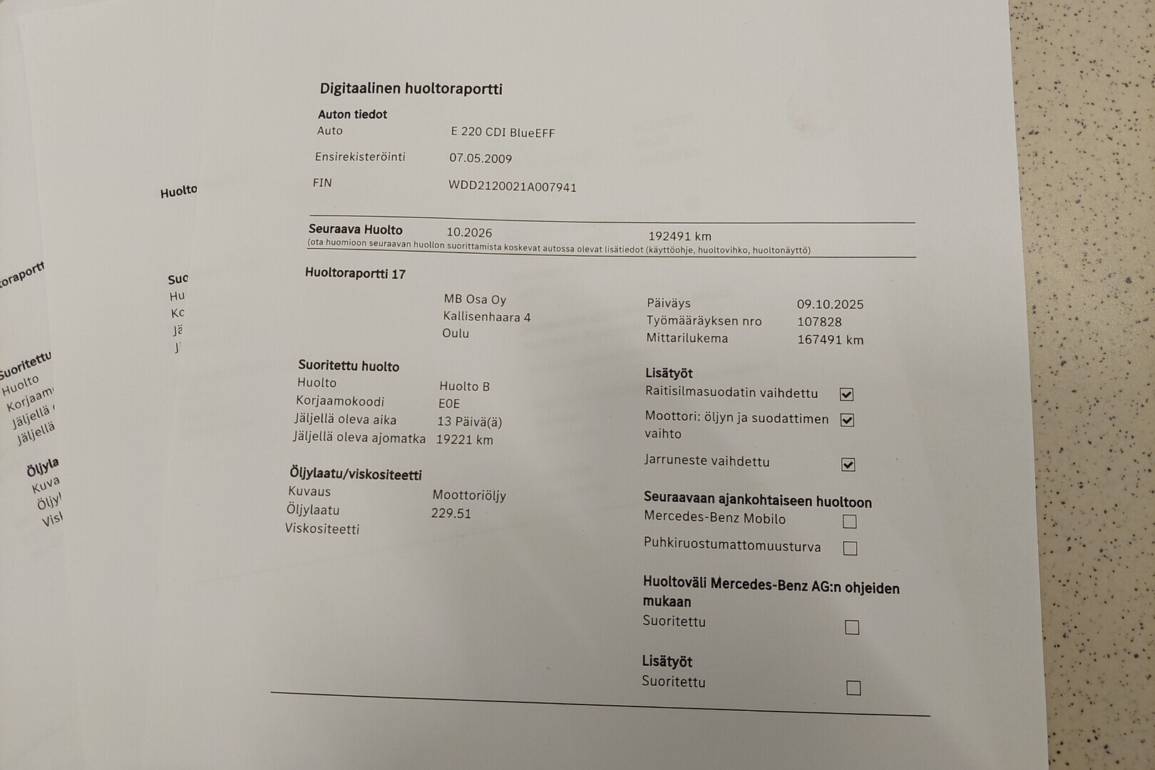 MERCEDES-BENZ E 2009