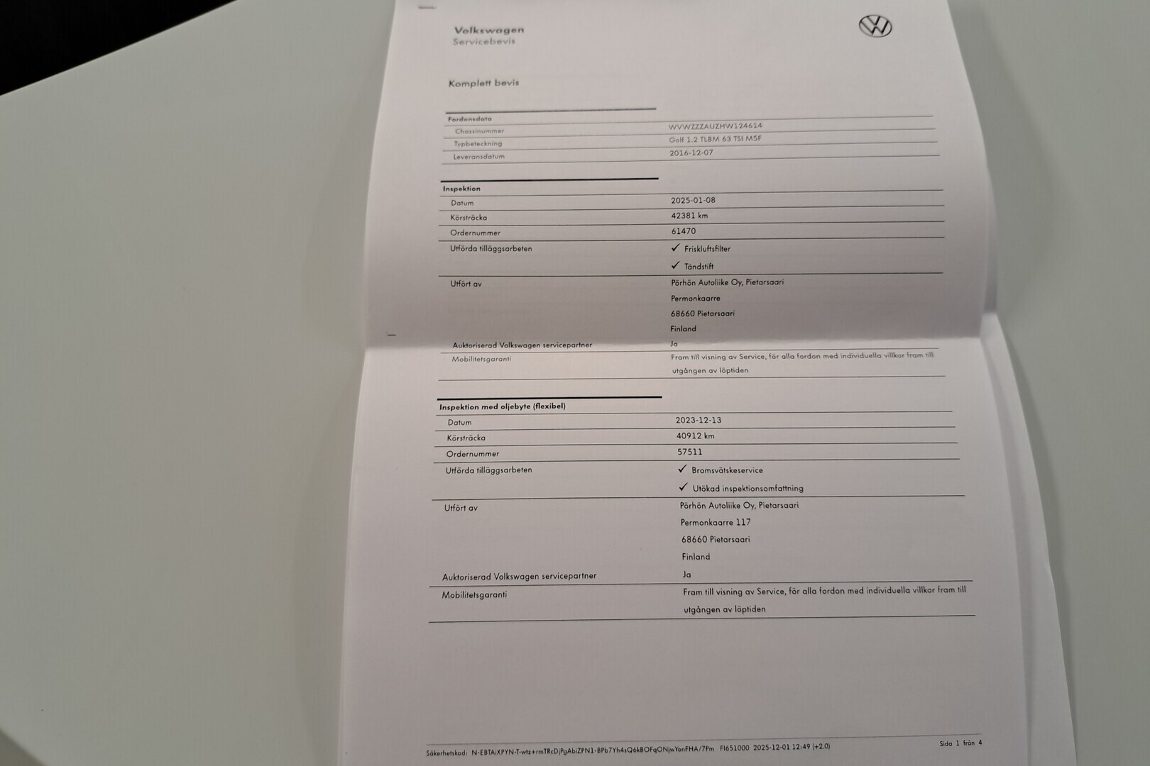 VOLKSWAGEN Golf 2016