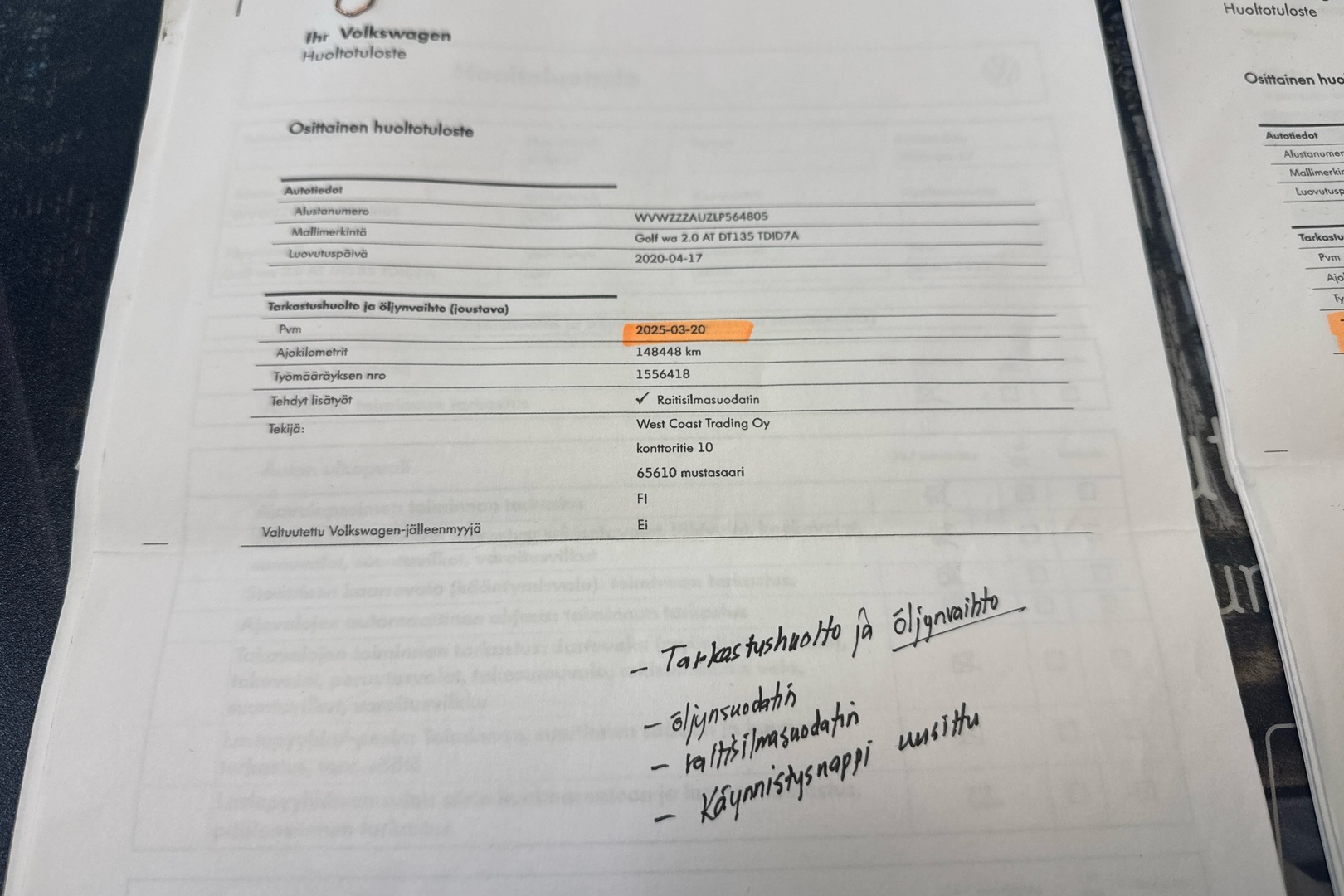 VOLKSWAGEN Golf 2020