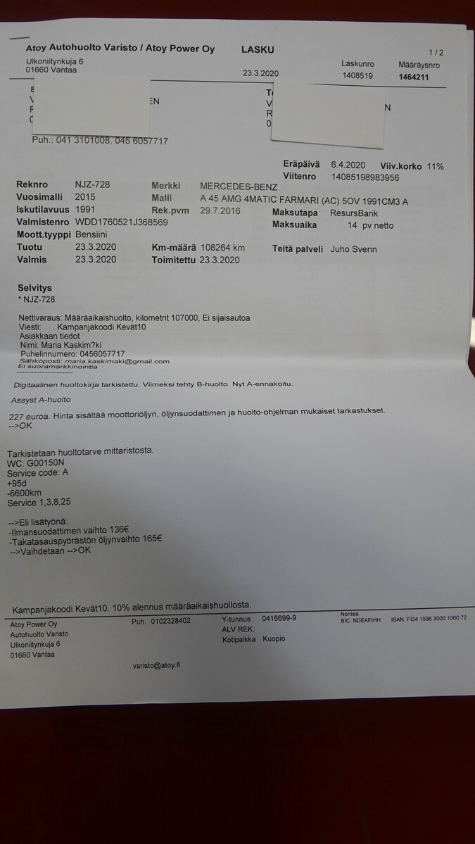 MERCEDES-BENZ A 45 AMG 2015