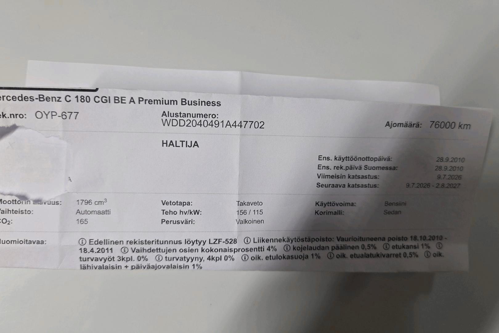 MERCEDES-BENZ C 2010