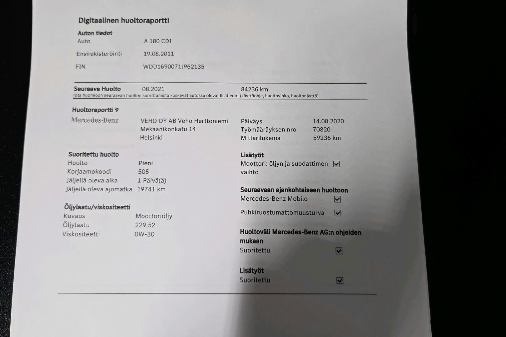 MERCEDES-BENZ A 2011