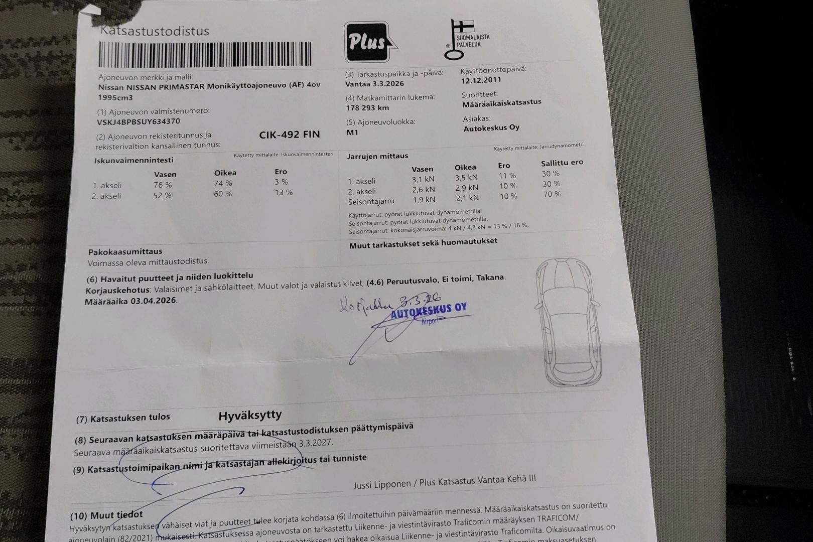 NISSAN Primastar 2011