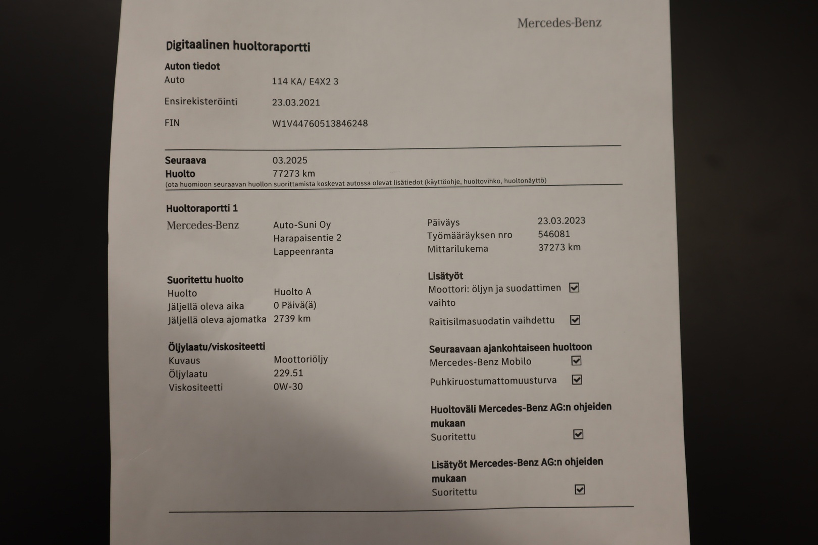 MERCEDES-BENZ Vito 2021