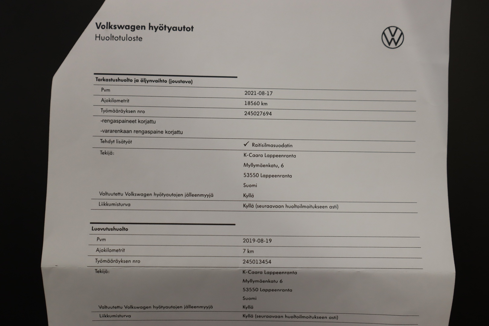 VOLKSWAGEN Transporter 2019