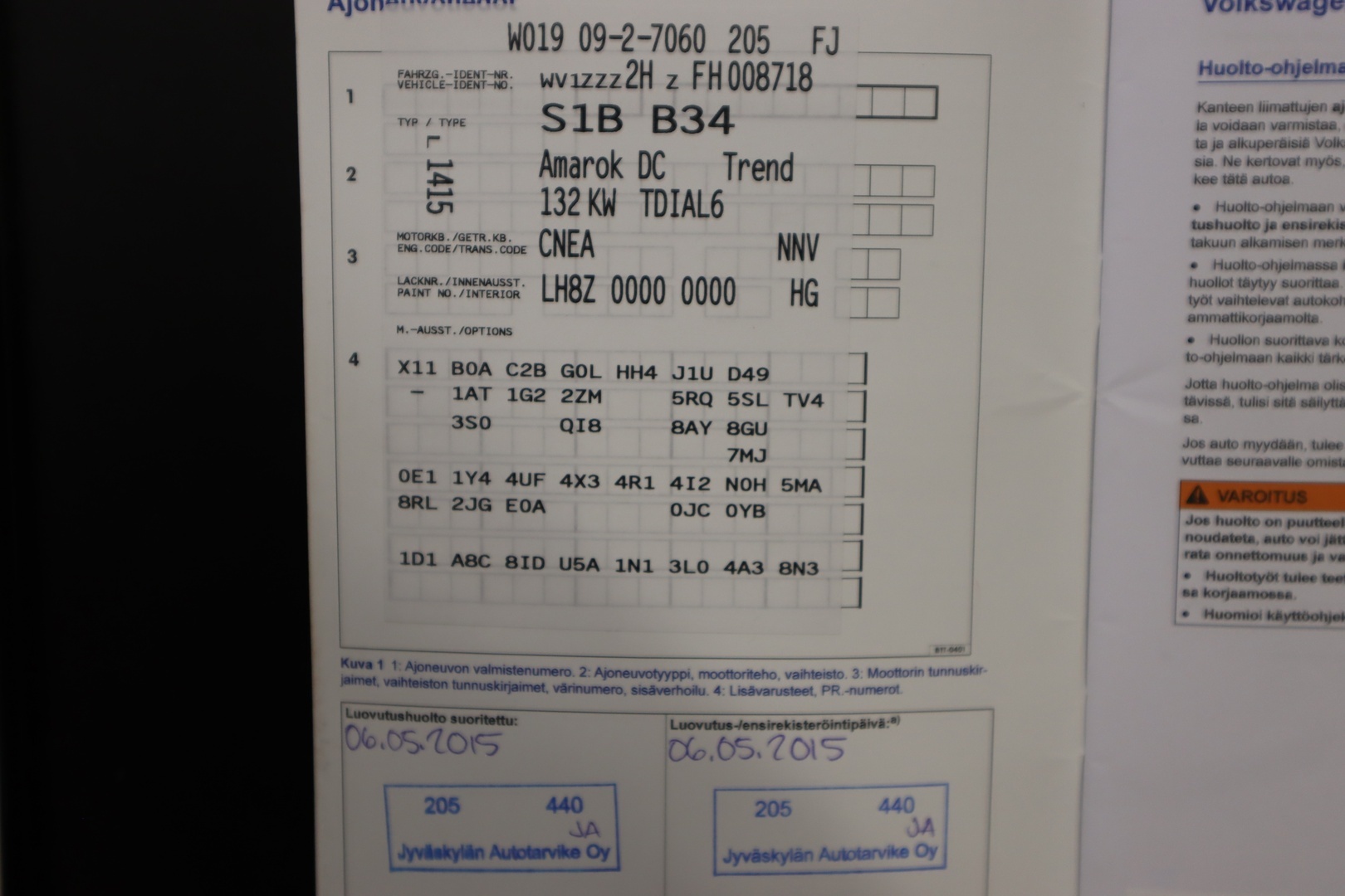 VOLKSWAGEN Amarok 2015