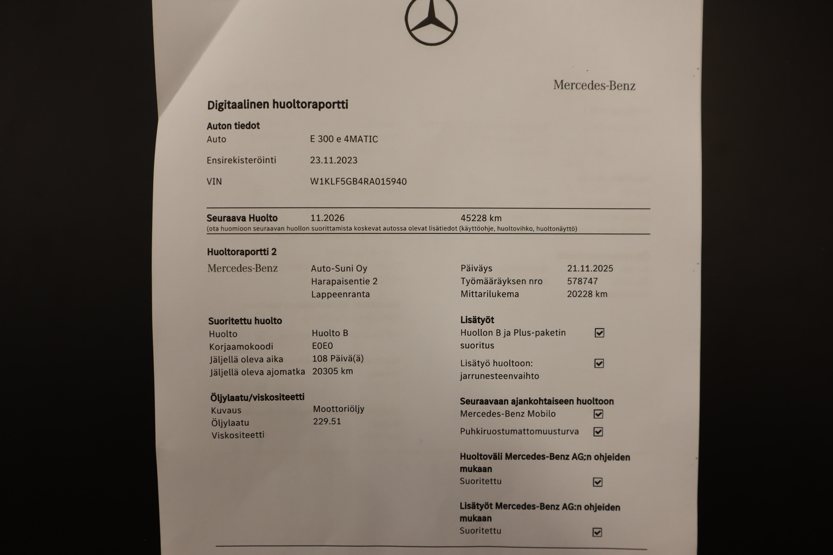 MERCEDES-BENZ E 2024