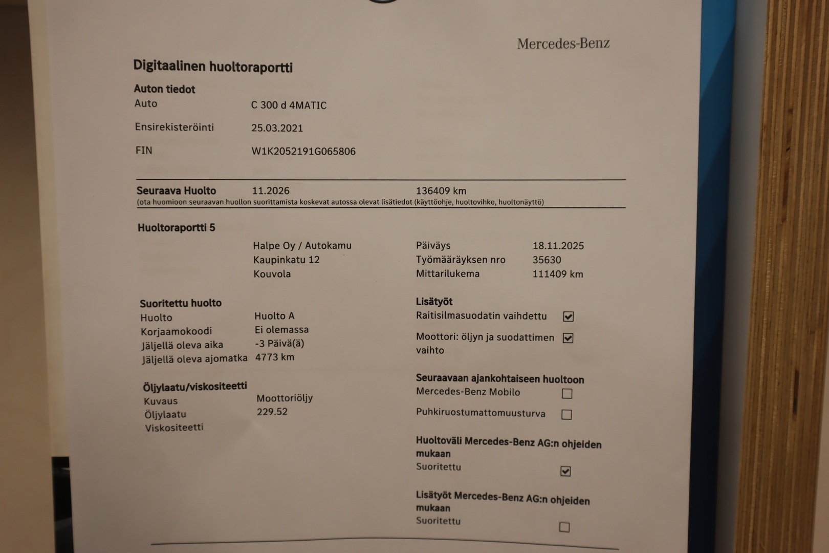 MERCEDES-BENZ C 2021