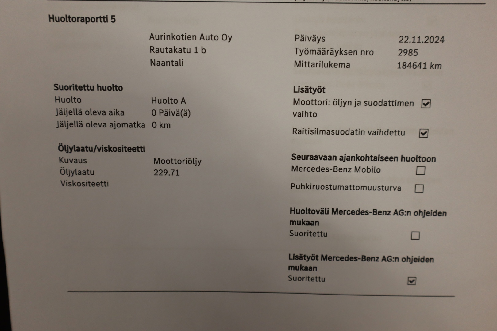 MERCEDES-BENZ Vito 2021