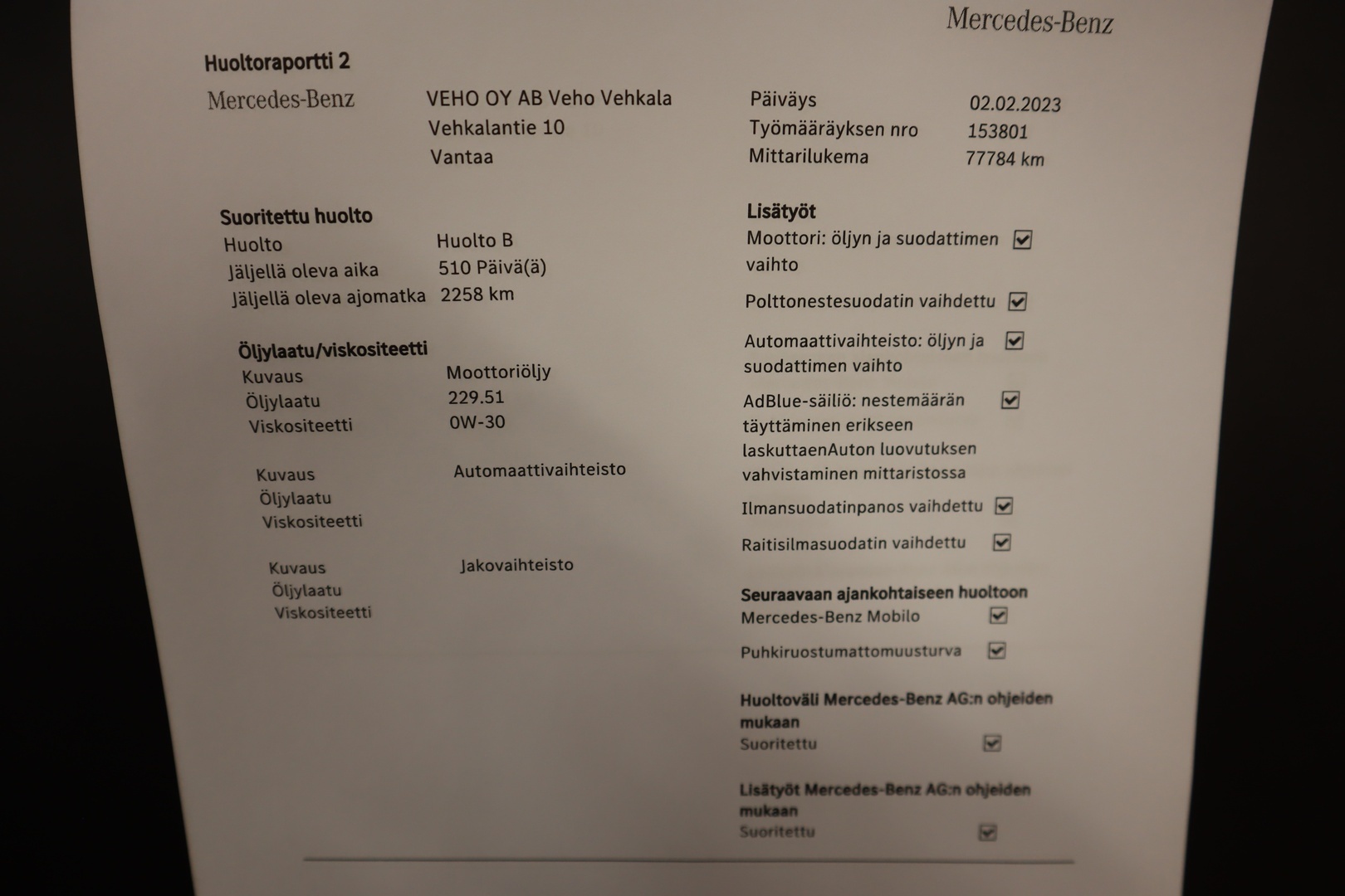 MERCEDES-BENZ Vito 2021