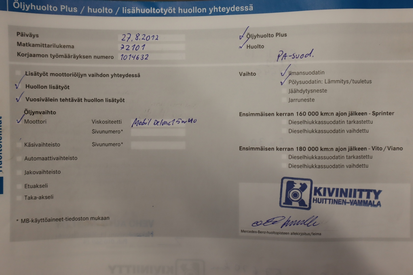 MERCEDES-BENZ Vito 2009