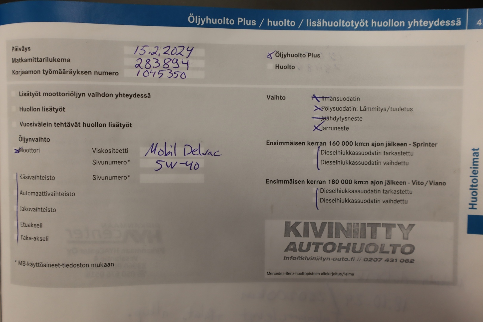 MERCEDES-BENZ Vito 2009