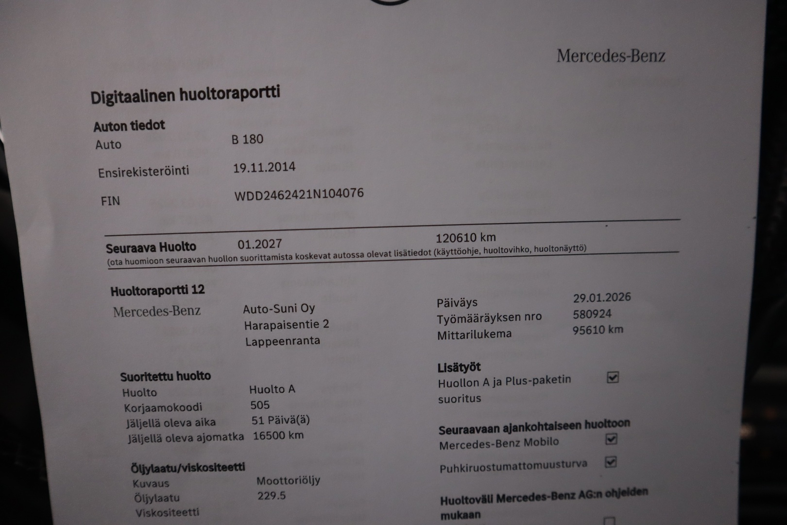 MERCEDES-BENZ B 2014